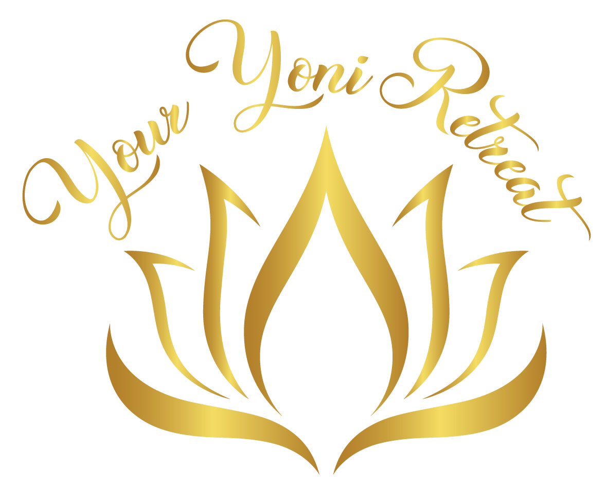 Your Yoni Retreat logo and illustration on a white background